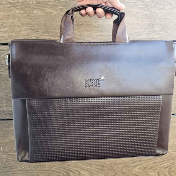 Mont Blanc Laptop Bag 3301-9A Coffee