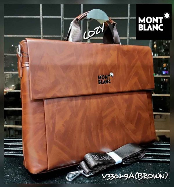 Mont Blanc Laptop Bag V3301-9A Brown