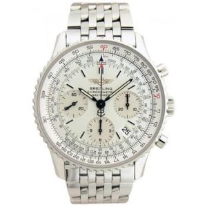 Breitling Stylish Navitimer White Silver Chain 4475