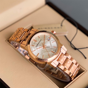 Burberry Rose Gold With White Dial