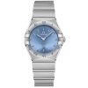 Omega constellation ladies blue 28mm