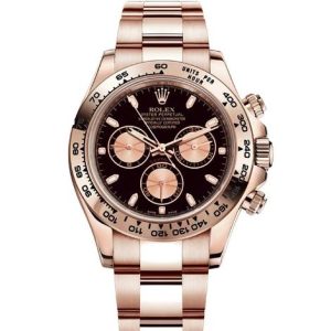 Rolex Cosmograph Daytona Oyster, Rose Gold Black