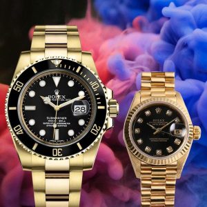 Rolex Submarimer Gold Black Couple