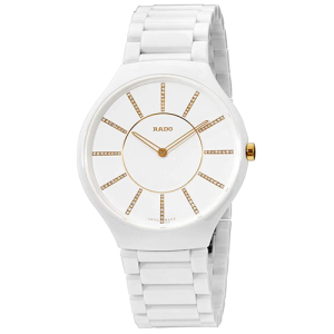 Rado True Thinline White Ceramic