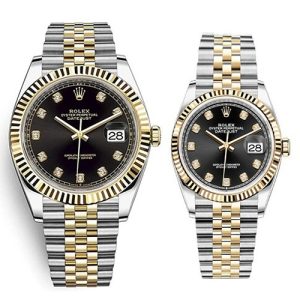 Rolex couple datejust 41 black dial